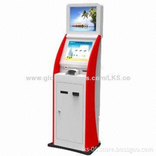 Standard Payment Kiosk with Dual-screen and Bill Acceptor and Printer Functions